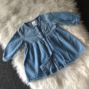 Baby B’gosh 🦋 Chambray Denim Buttoned Dress 🦋